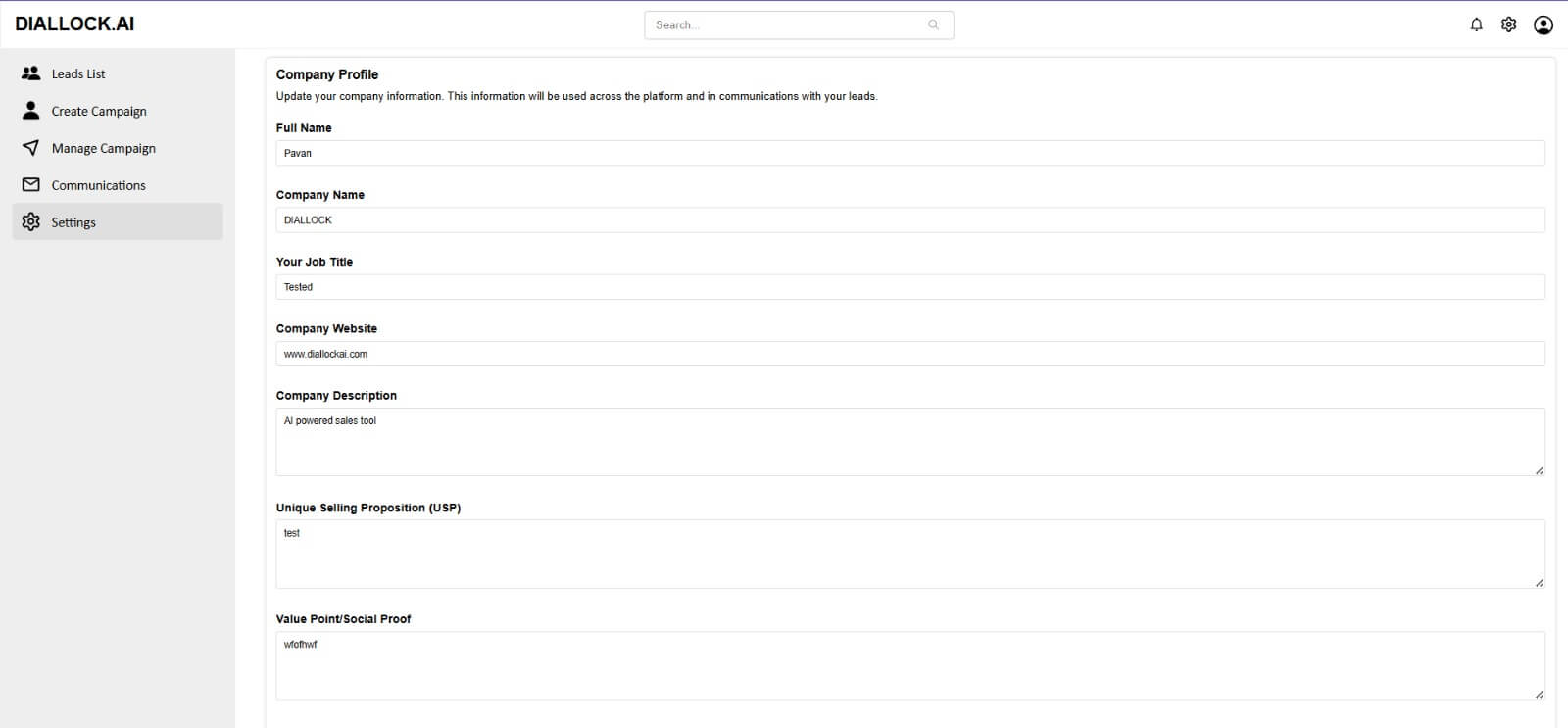 DIALLOCKAI workflow step: AI-Powered Email Interaction & Research